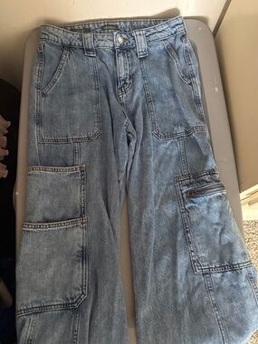 Wild Fable Light Wash Denim Cargo Jeans